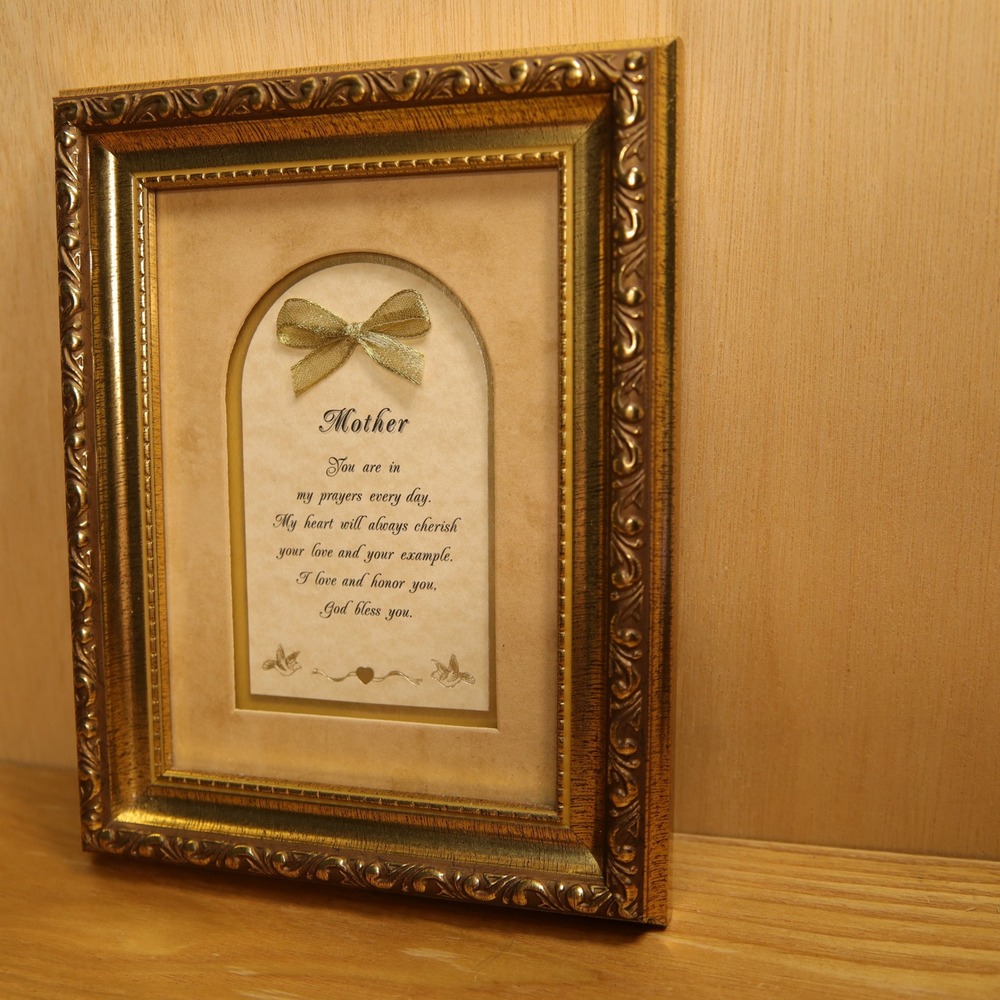 Heartfelt Inc Christian Mother Framed Poem Gold Ornate Wall Decor Gift 2005